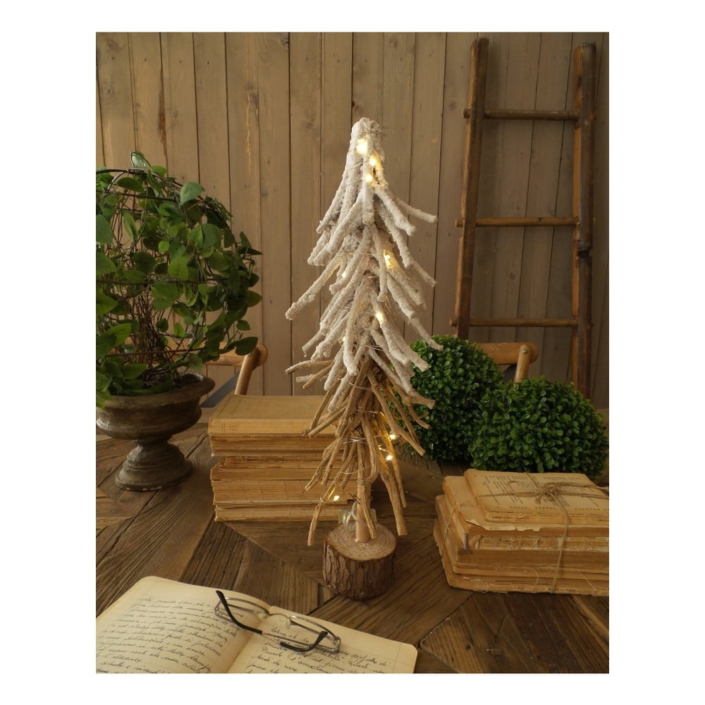 Snow Tree 2 részes világító karácsonyi LED fenyőfa szett, magassága 50 cm - Orchidea Milano