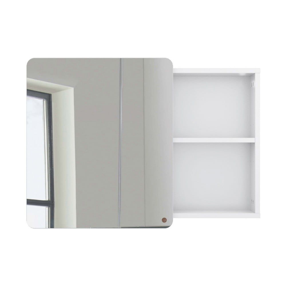 Fehér fali-tükrös fürdőszoba szekrény 80x58 cm color bath – tom tailor