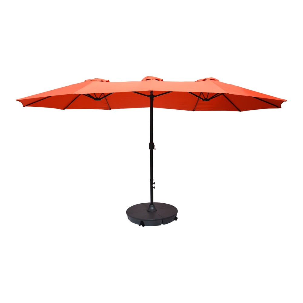 Narancssárga napernyő 456x270 cm Double - Rojaplast