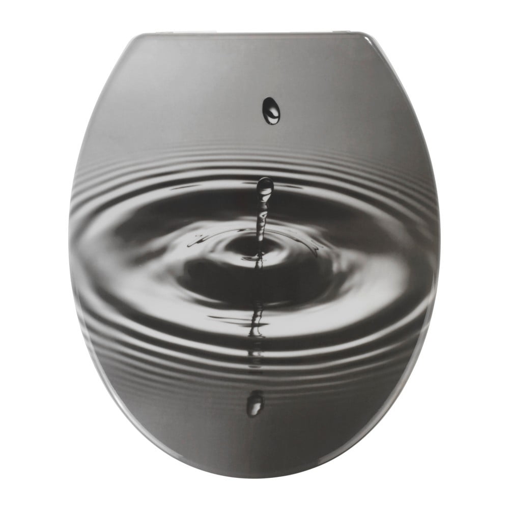 Waterdrop WC-ülőke, 44,5 x 36,5 cm - Wenko