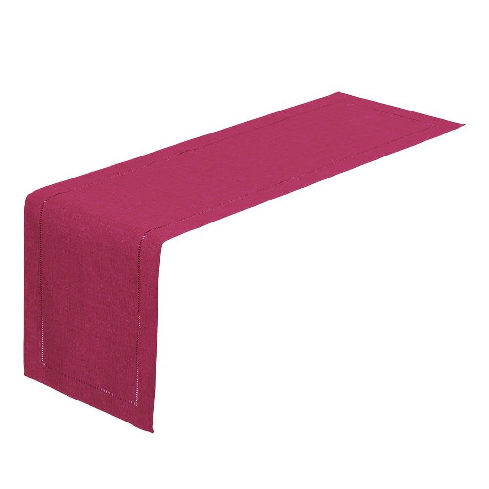 Fukszia rózsaszín asztali futó, 150 x 41 cm - Casa Selección