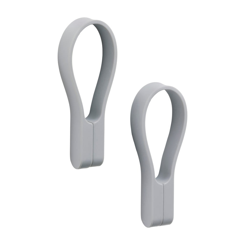 Világosszürke szilikon akasztó 2 db-os Loop – Zone