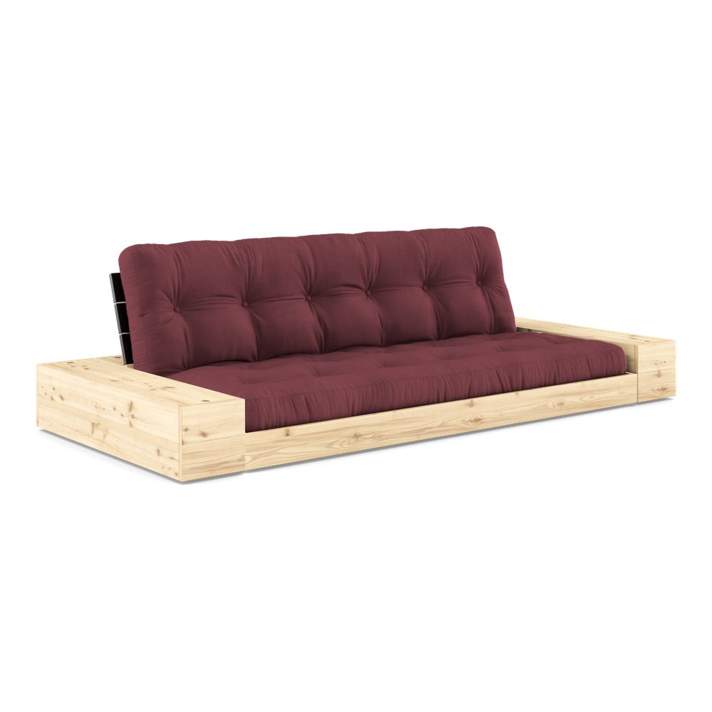 Borvörös kinyitható kanapé 244 cm Base – Karup Design