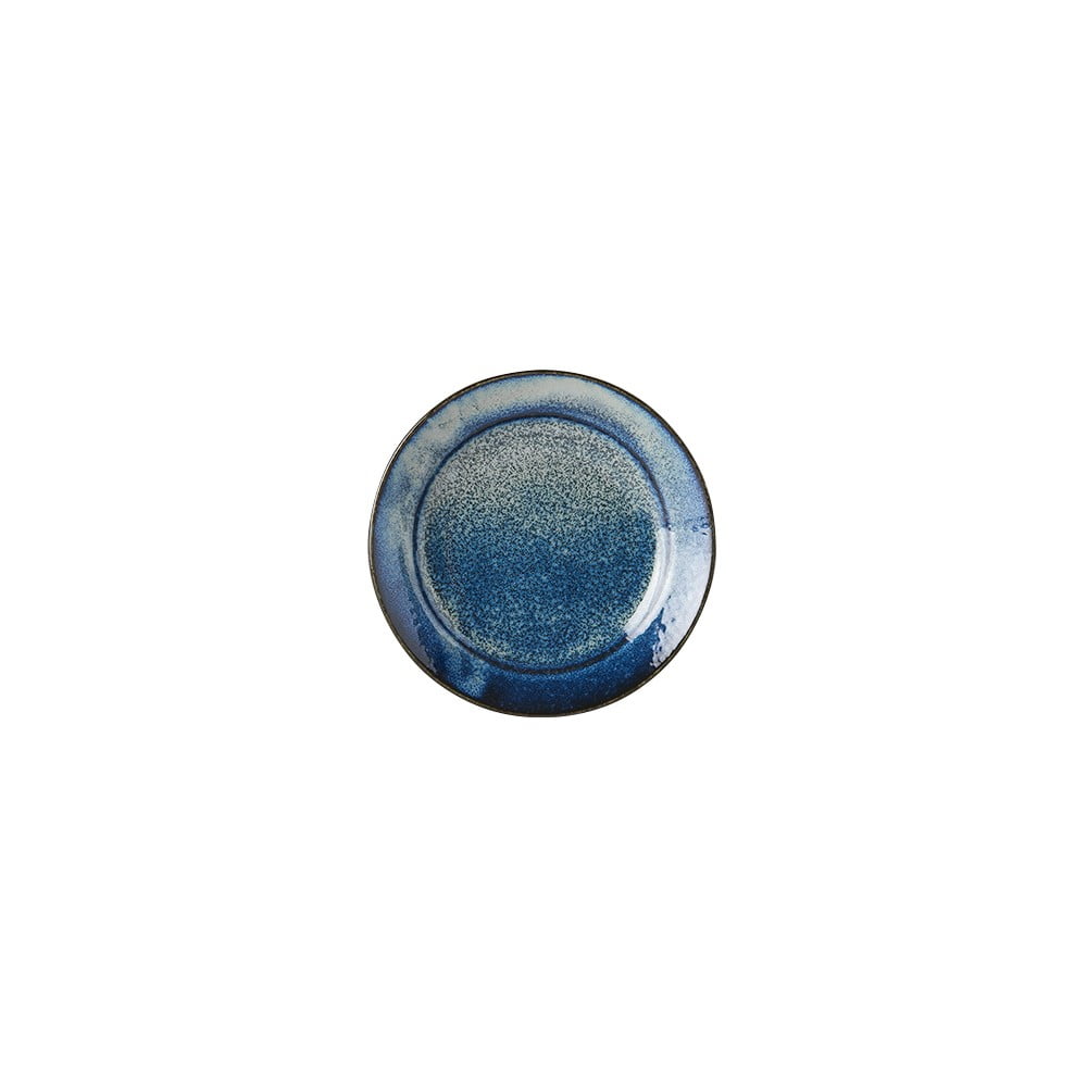 Indigo kék kerámia tányér, ø 17 cm - MIJ