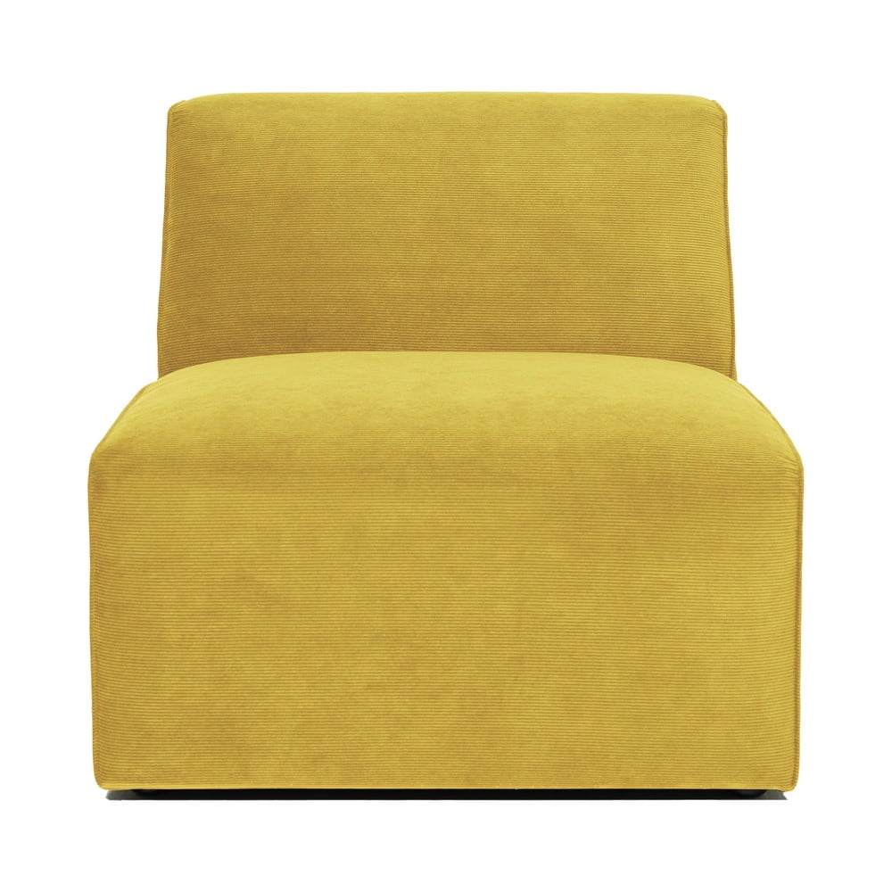 Sting sárga kordbársony középső kanapé modul - Scandic