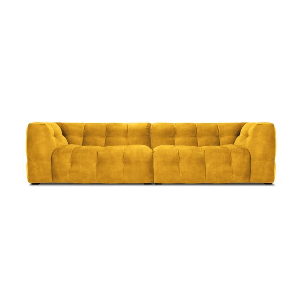 Vesta sárga bársonykanapé, 280 cm - Windsor & Co Sofas