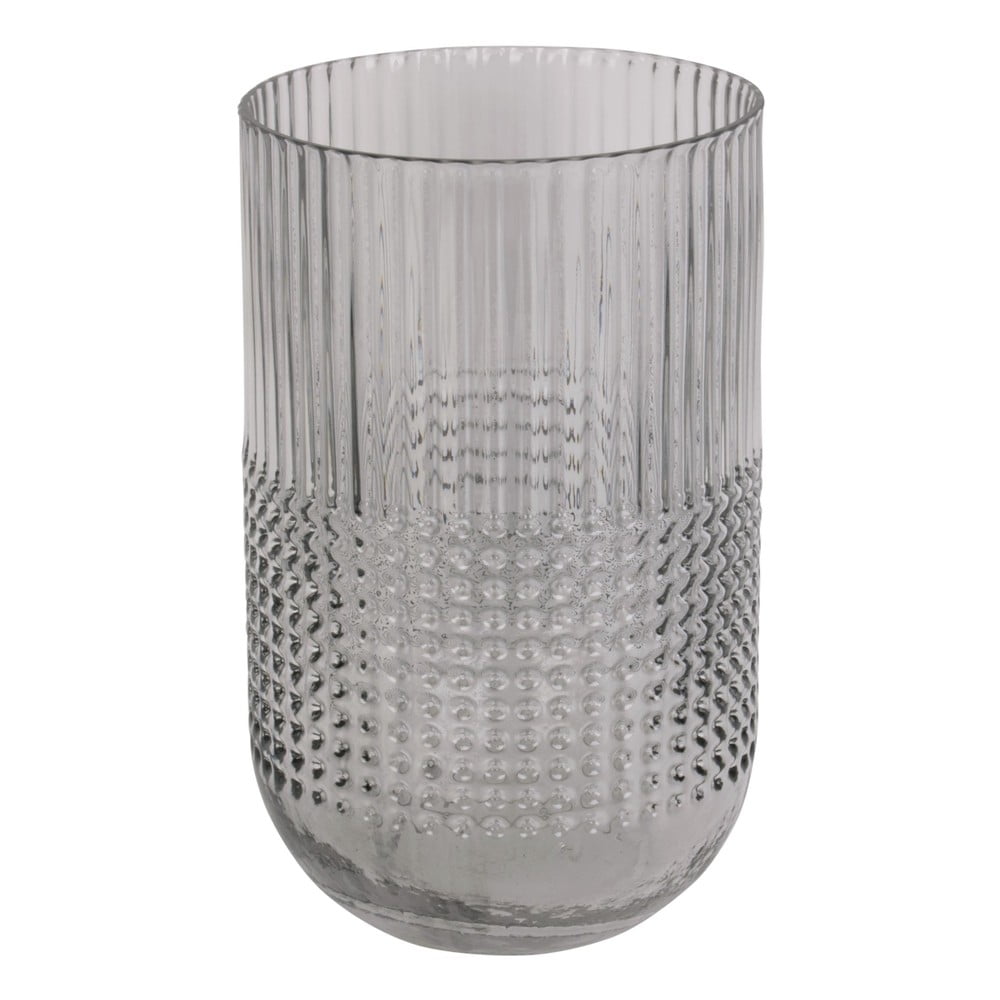 Attract szürke üveg váza, magasság 20 cm - PT LIVING