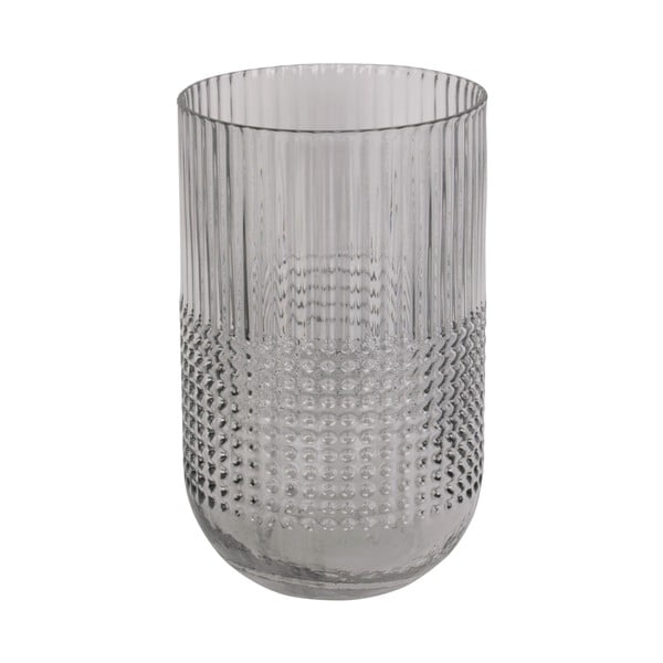 Attract szürke üveg váza, magasság 20 cm - PT LIVING
