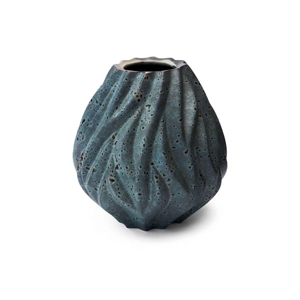 Flame szürke porcelán váza, magasság 15 cm - Morsø