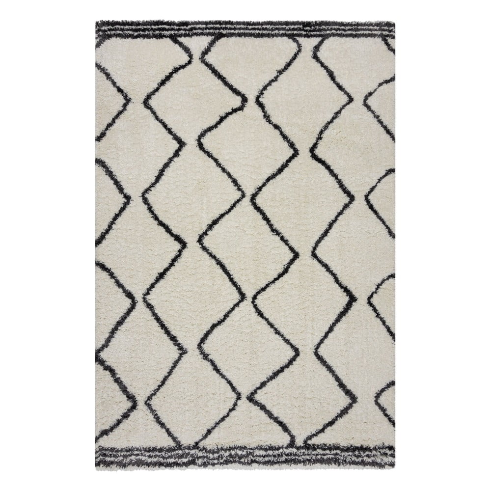 Fehér szőnyeg 200x290 cm riad berber – flair rugs