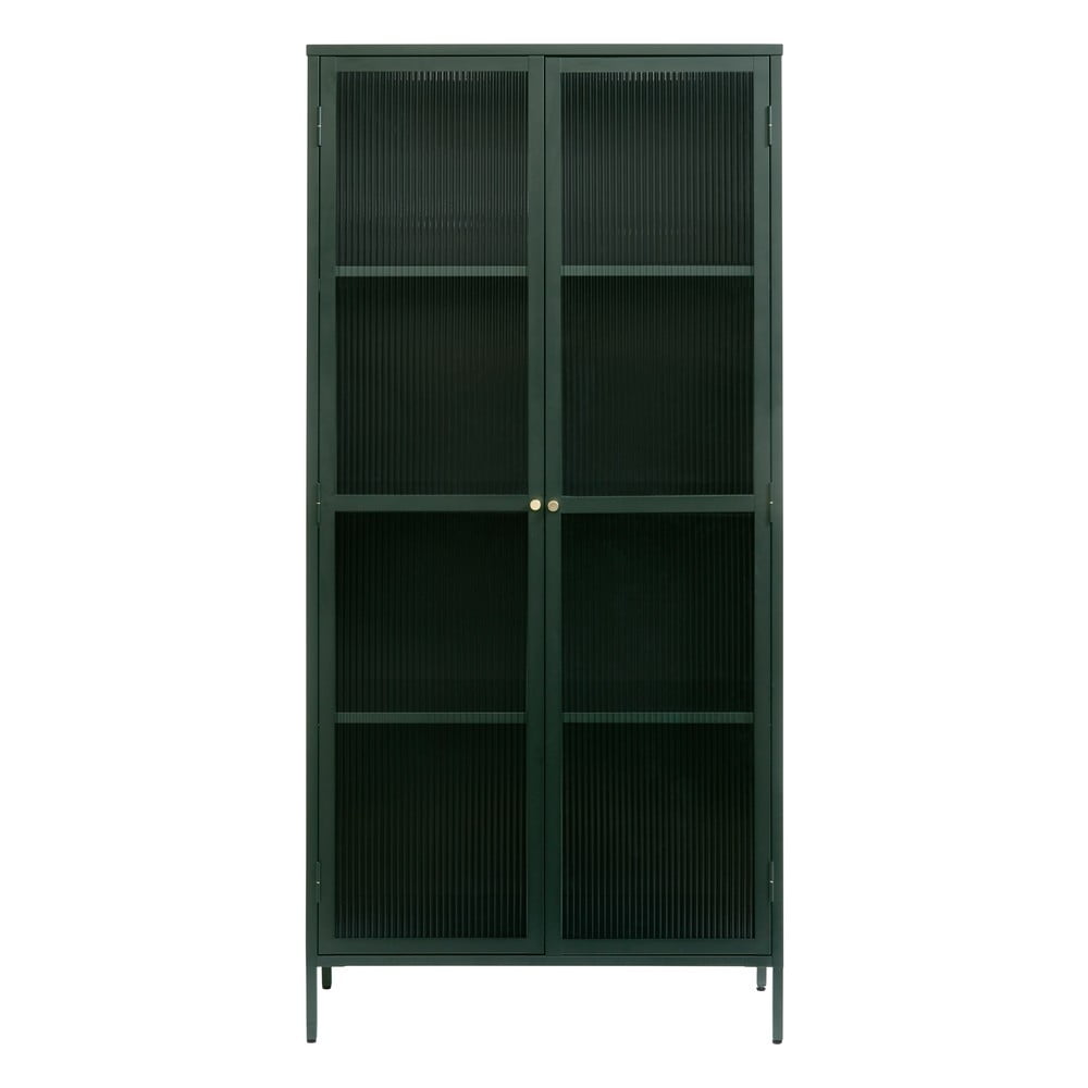 Sötétzöld fém tálalószekrény 90x190 cm bronco – unique furniture