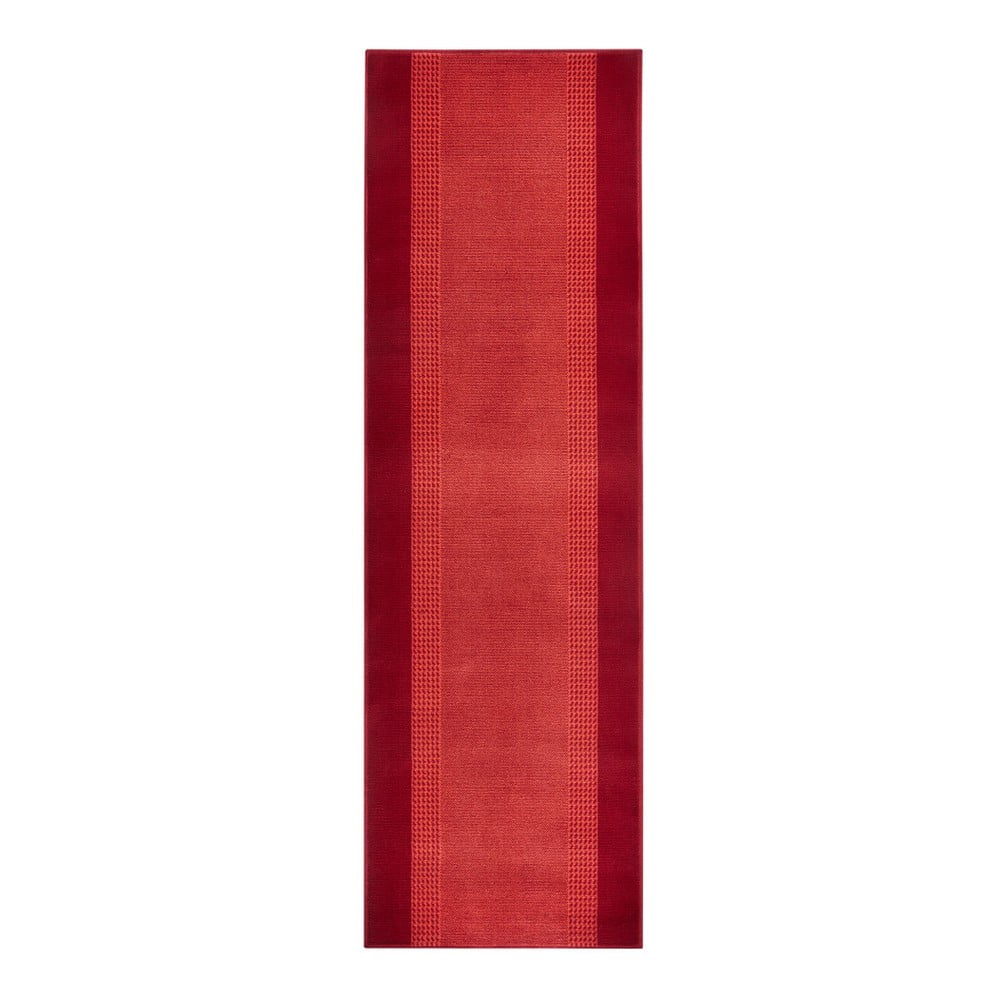 Basic piros futószőnyeg, 80 x 250 cm - Hanse Home