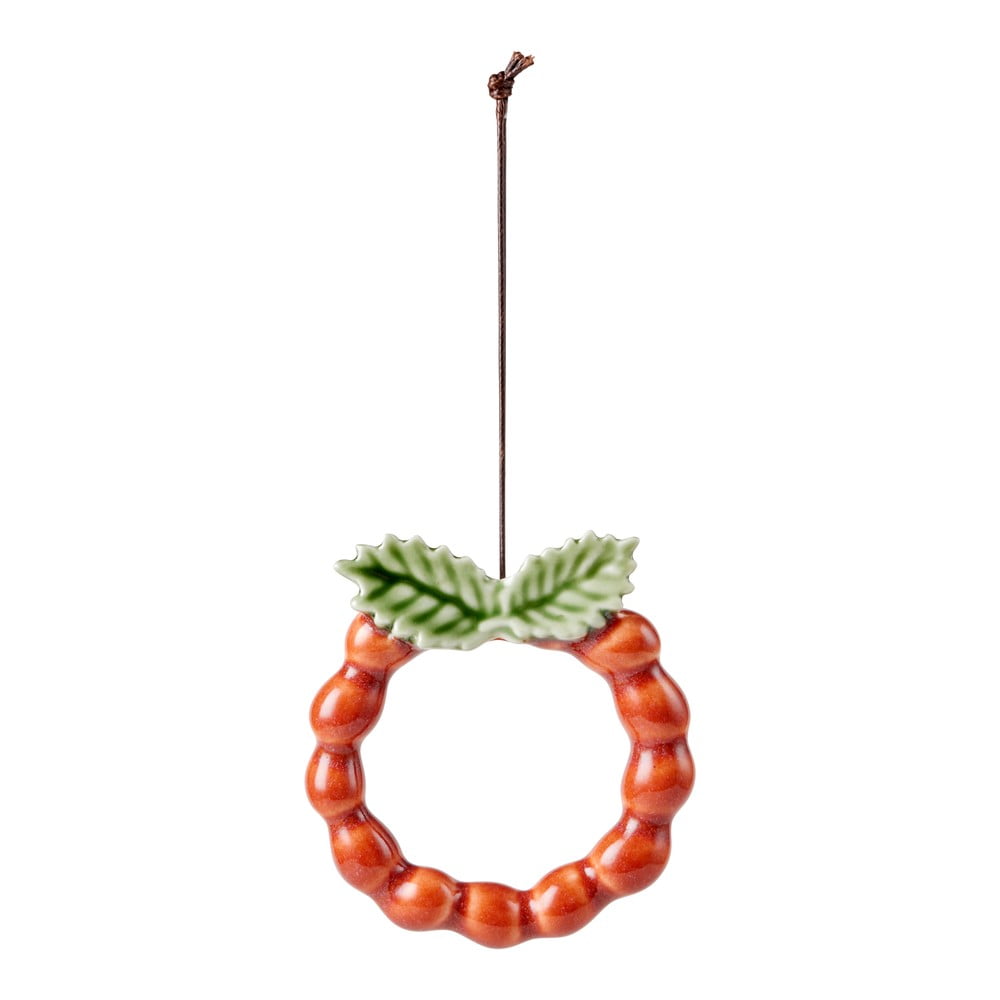 Porcelán karácsonyfadísz Wreath – Kähler Design