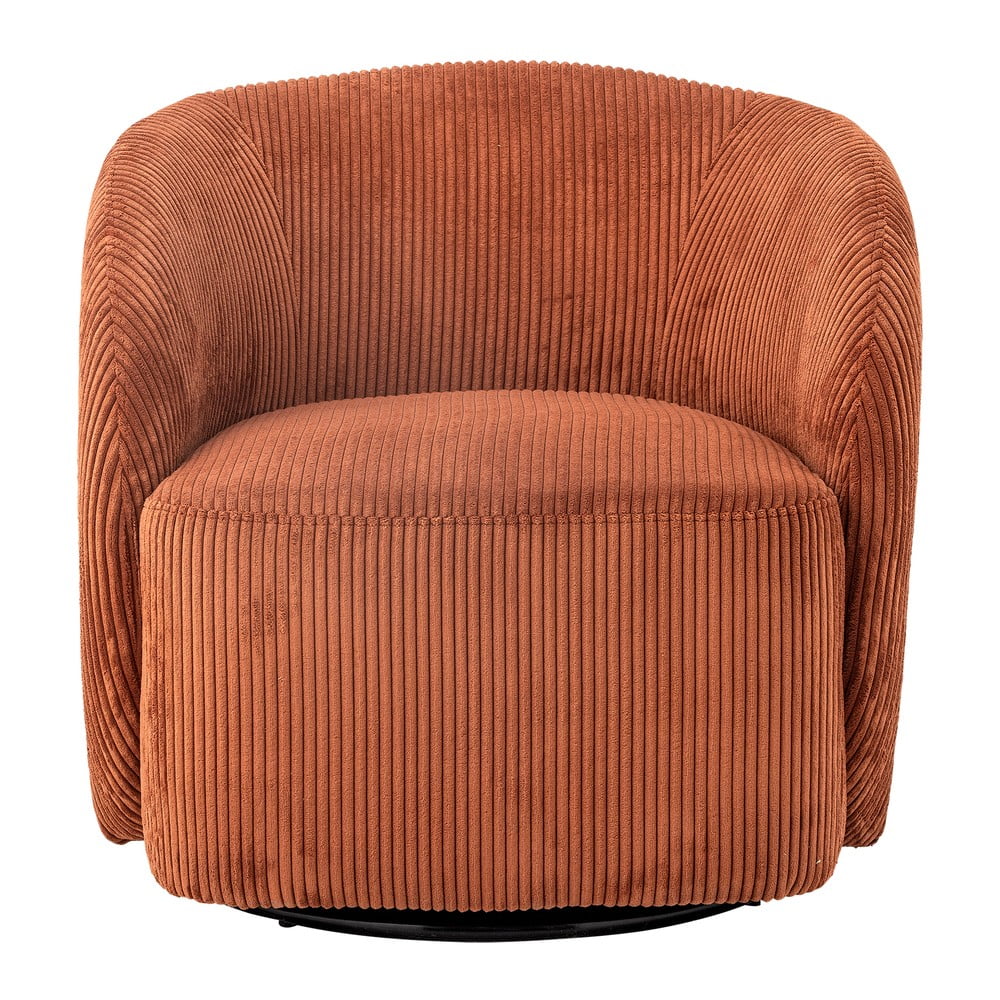 Narancssárga kordbársony füles fotel Pradi – Bloomingville