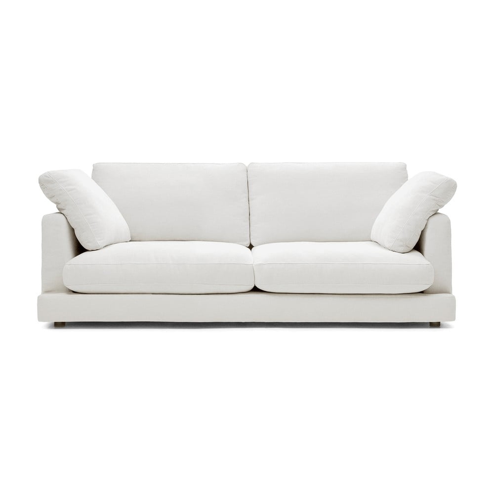 Fehér kanapé 210 cm gala – kave home