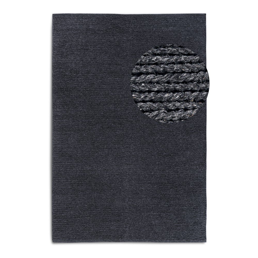 Sötétszürke kézi szövésű gyapjú szőnyeg 60x90 cm Francois – Villeroy&Boch