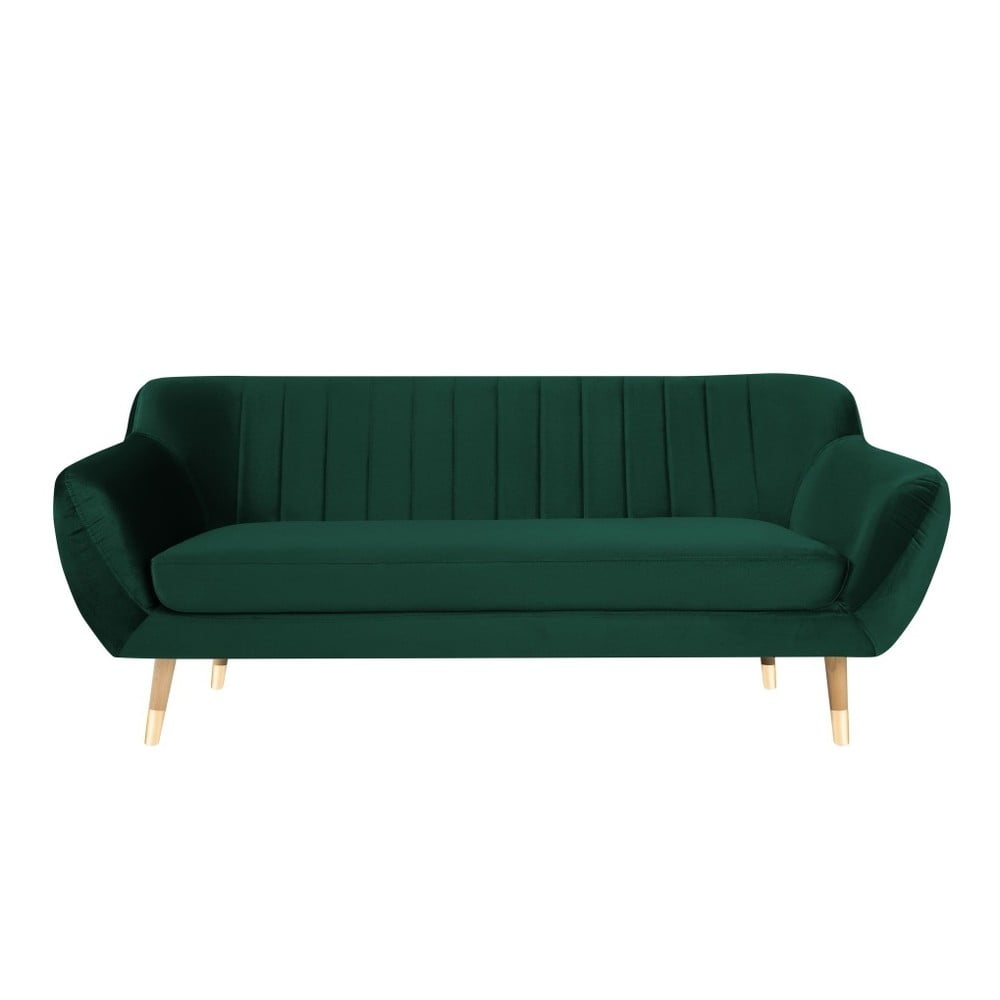 Benito sötétzöld bársony kanapé, 188 cm - Mazzini Sofas