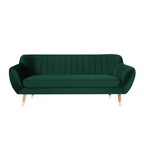 Benito sötétzöld bársony kanapé, 188 cm - Mazzini Sofas