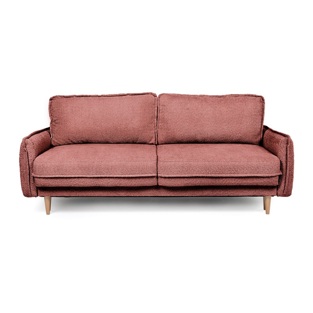 Piros buklé kinyitható kanapé 215 cm patti – bonami selection