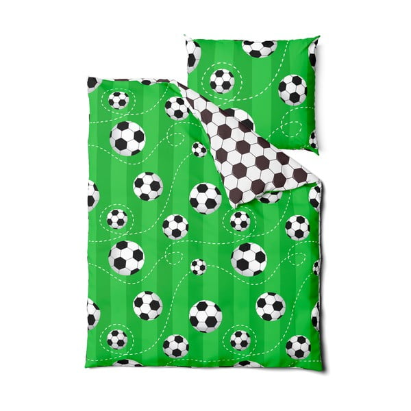 Soccer pamut gyerek ágyneműhuzat, 140 x 200 cm - Bonami Selection