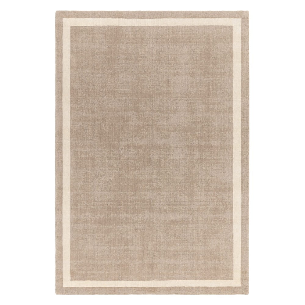 Bézs kézi szövésű gyapjú szőnyeg 120x170 cm albi – asiatic carpets