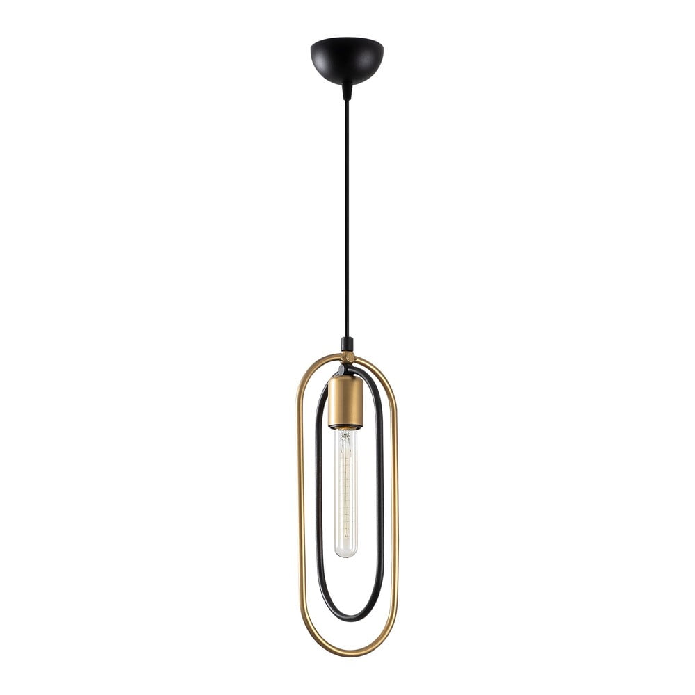 Fekete-aranyszínű függőlámpa Cerco – Opviq lights