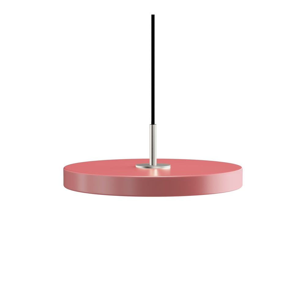 Rózsaszín led függőlámpa fém búrával ø 31 cm asteria mini – umage