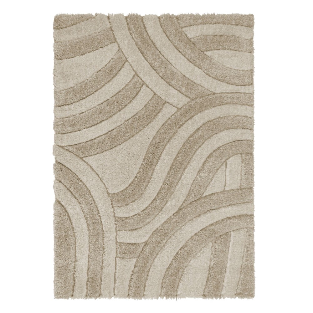 Bézs kézi szövésű szőnyeg újrahasznosított szálakból 200x290 cm velvet – flair rugs