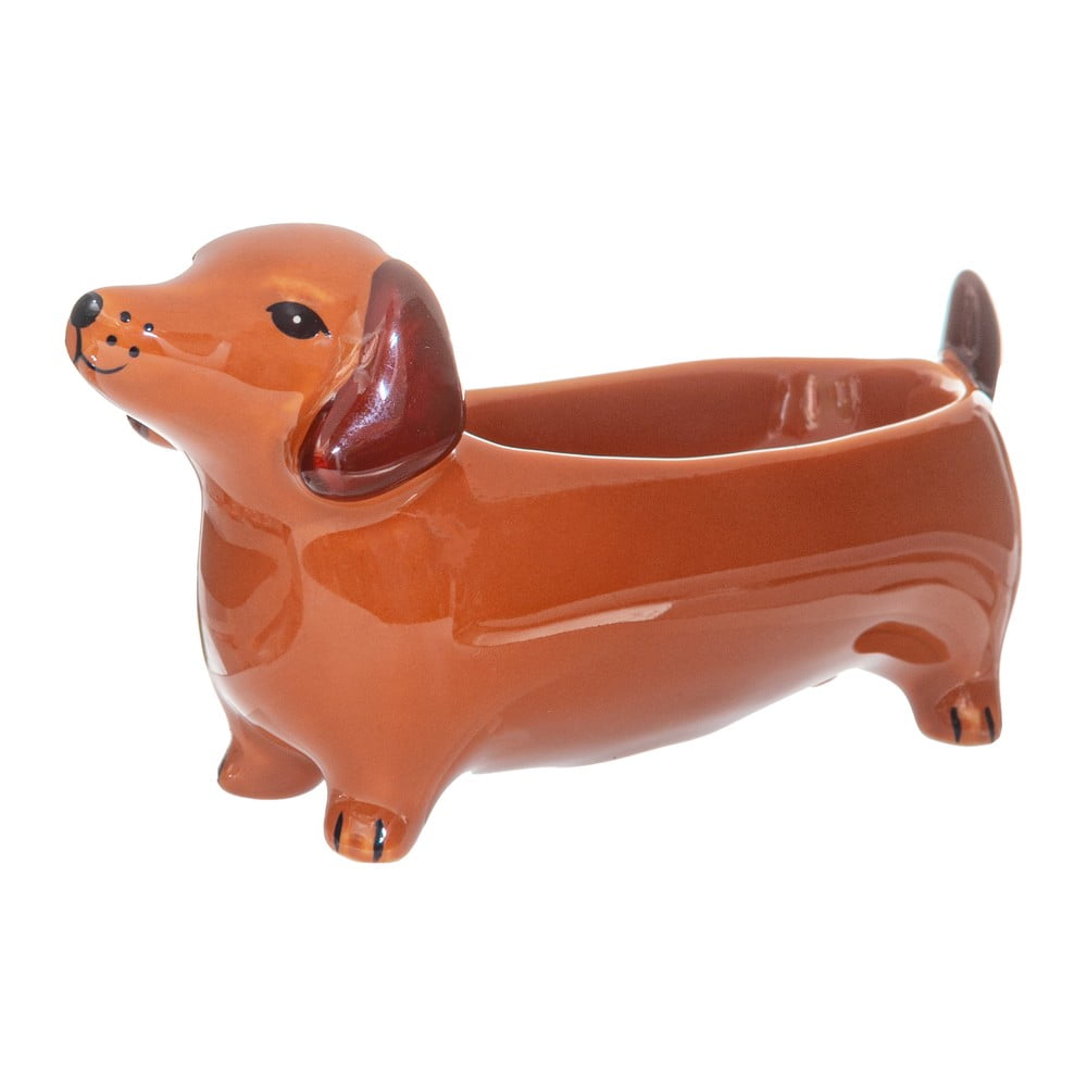 Porcelán dekoratív tál 5x14 cm Sausage Dog – Sass & Belle