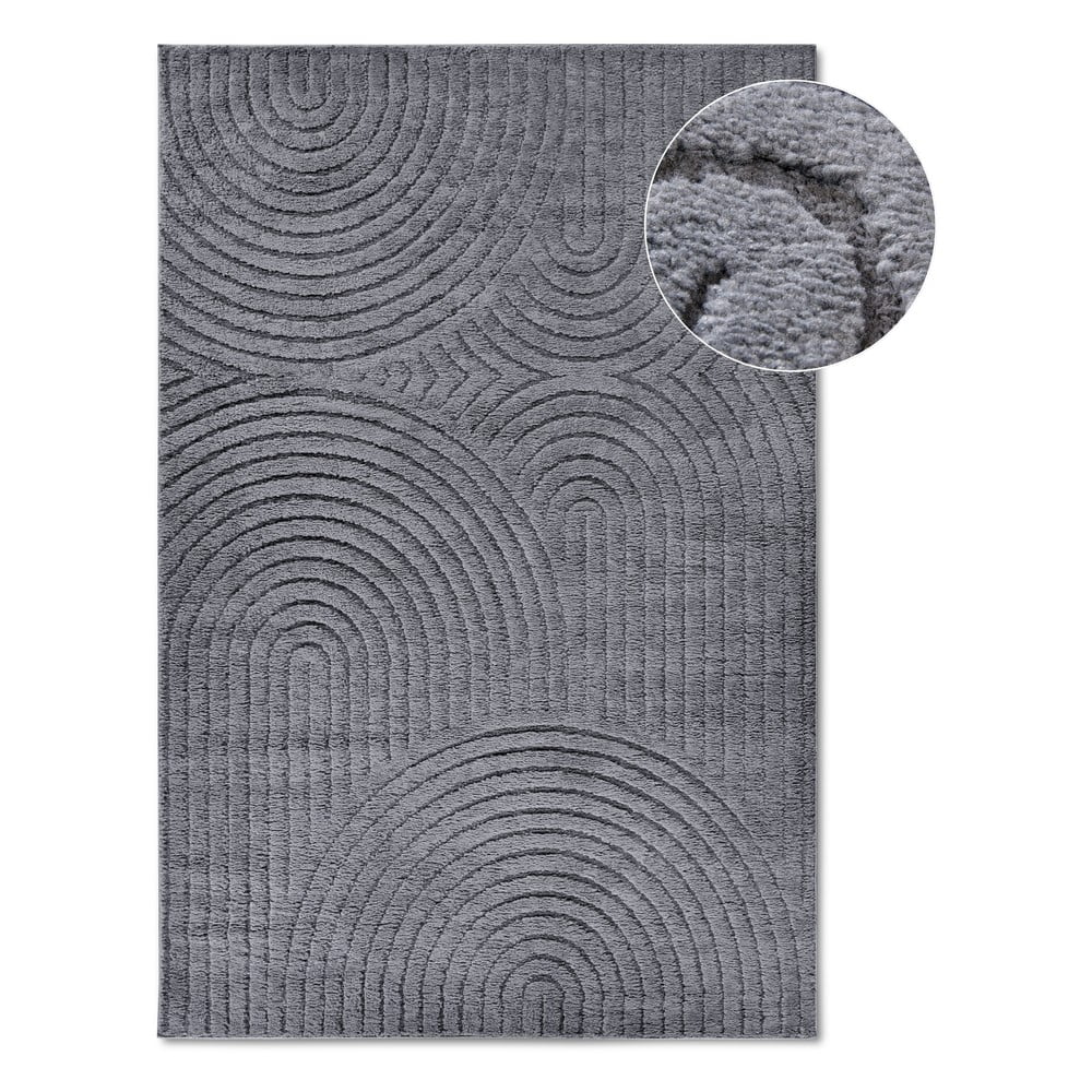 Antracitszürke szőnyeg 120x170 cm Panglao New York Anthracite – Elle Decoration