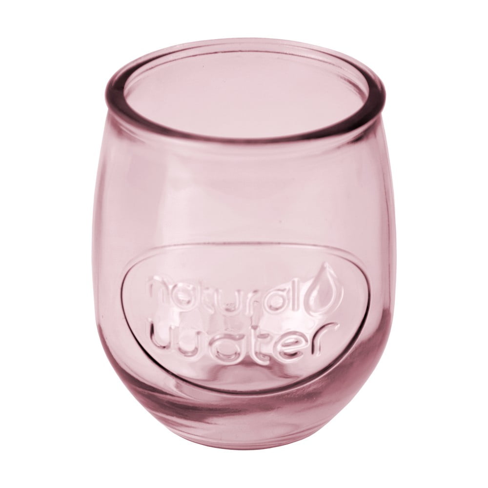 Water rózsaszín pohár újrahasznosított üvegből, 0,4 l - Ego Dekor