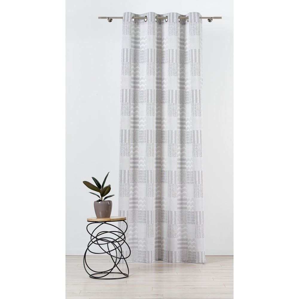 Világosszürke függöny 140x245 cm Navona – Mendola Fabrics
