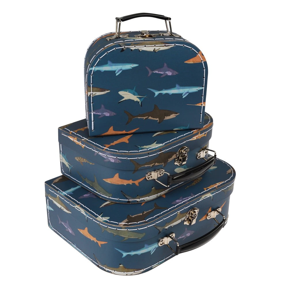 Gyerek bőrönd készlet 3 db-os Sharks - Rex London