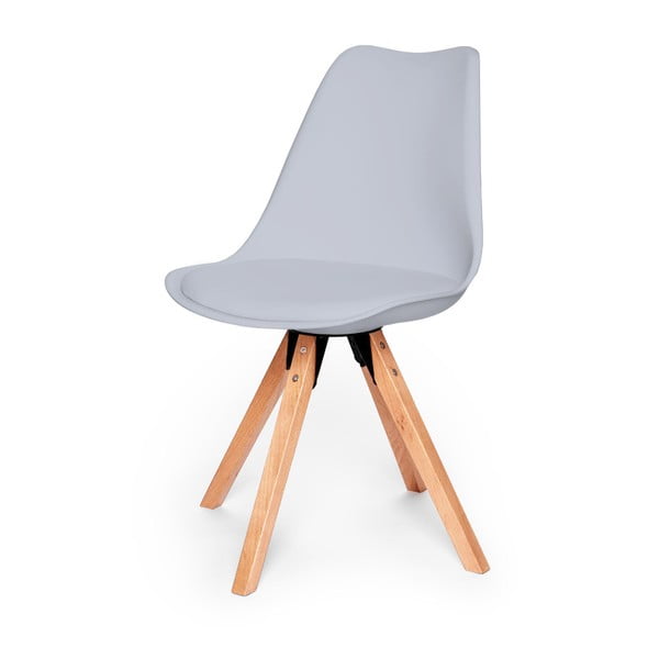 Eco 2 db szürke szék, bükkfa lábakkal - loomi.design