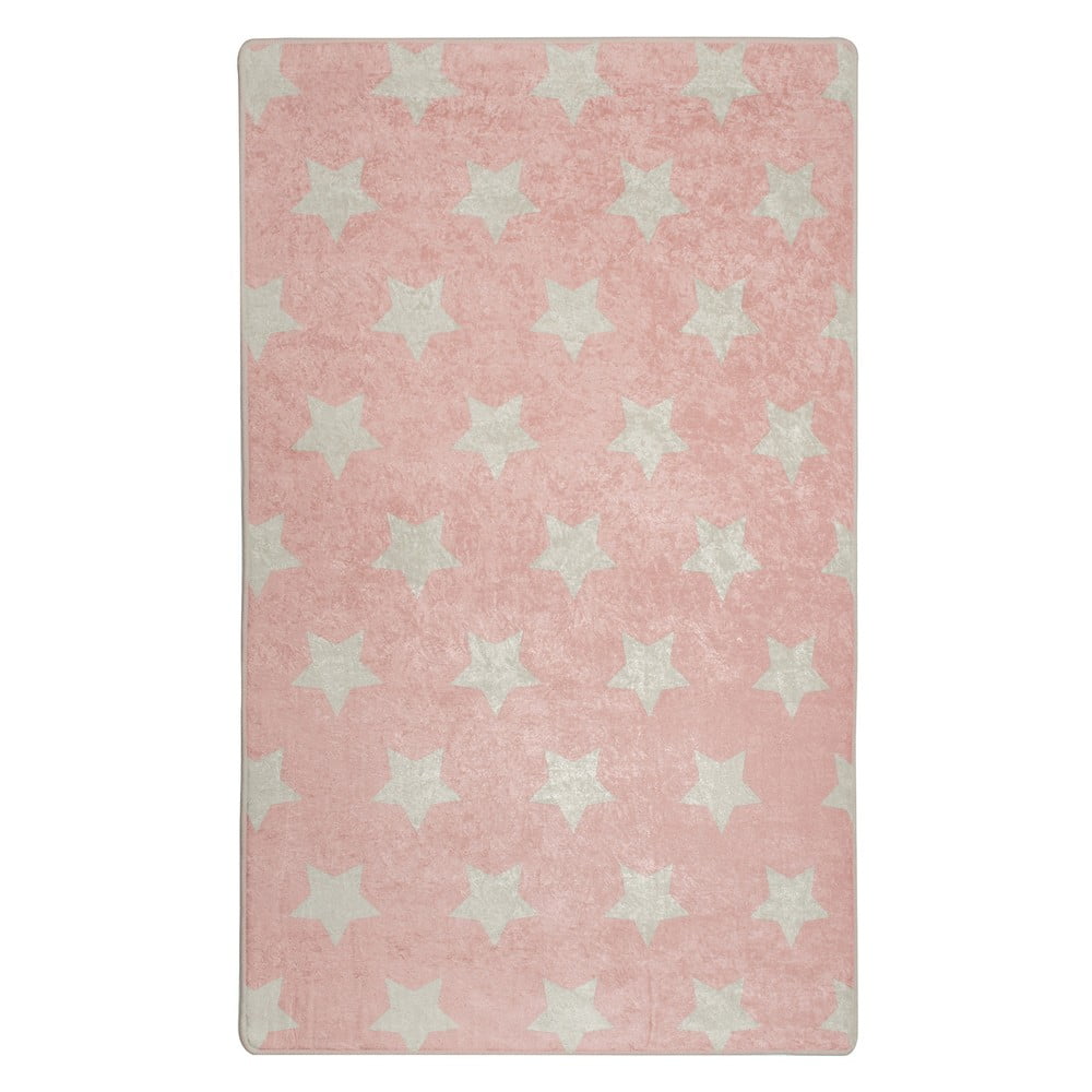 Stars rózsaszín csúszásgátlós gyerekszőnyeg, 140 x 190 cm Conceptum Hypnose