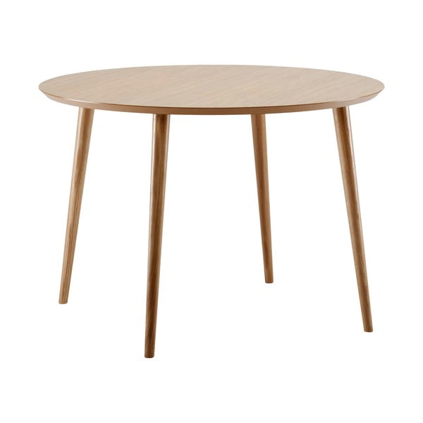 Cloyd étkezőasztal tölgyfa dekorral, ø 100 cm - Woodman