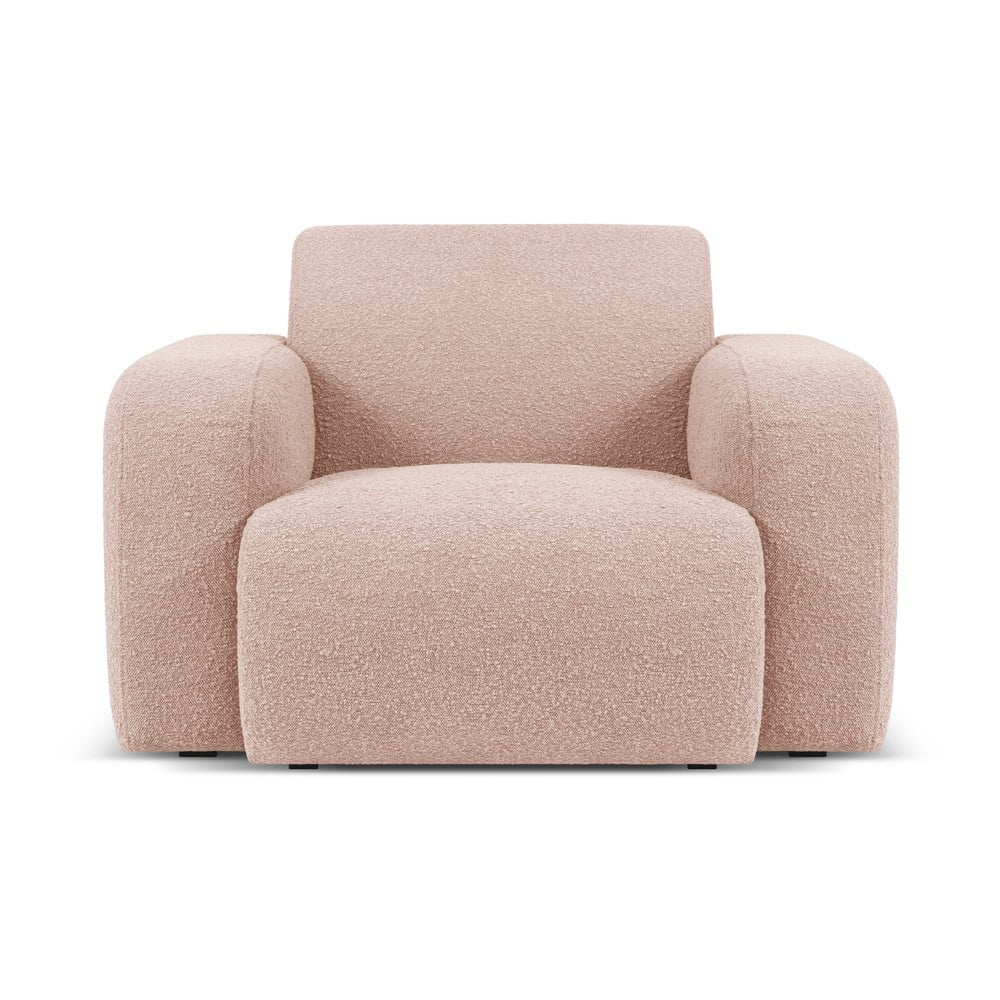 Rózsaszín buklé fotel molino – micadoni home