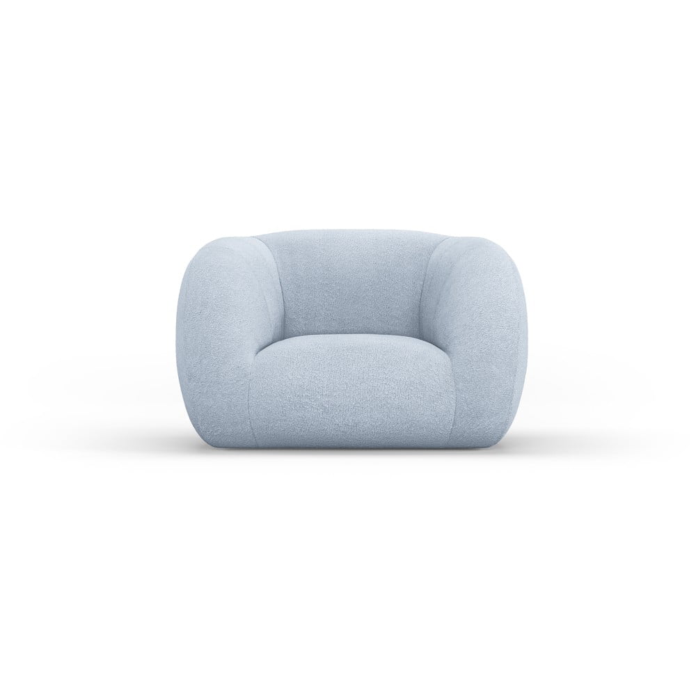 Világoskék buklé fotel Essen – Cosmopolitan Design