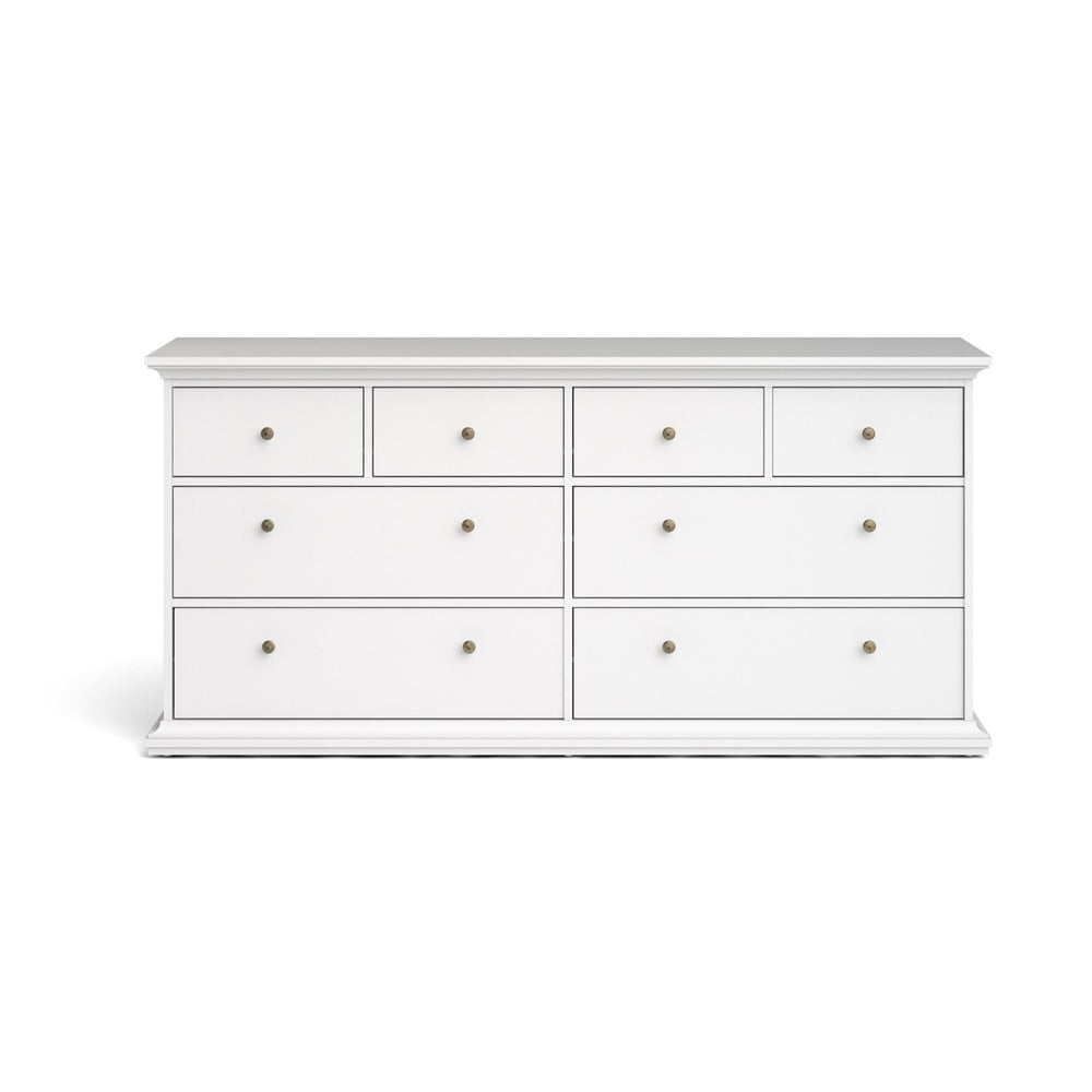 Fehér alacsony komód 183x87 cm Paris – Tvilum