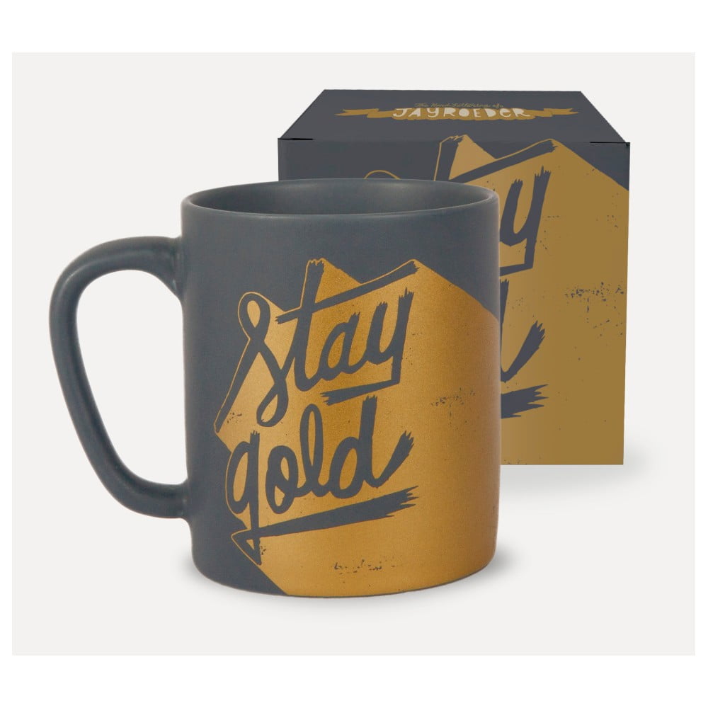 Stay Gold porcelán bögre - U Studio Design