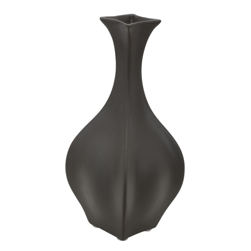 Fat fekete porcelán váza, magasság 23,5 cm - Mauro Ferretti