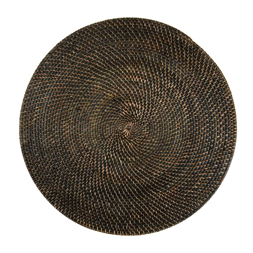 Barna rattan tányéralátét, ø 36 cm - Tiseco Home Studio