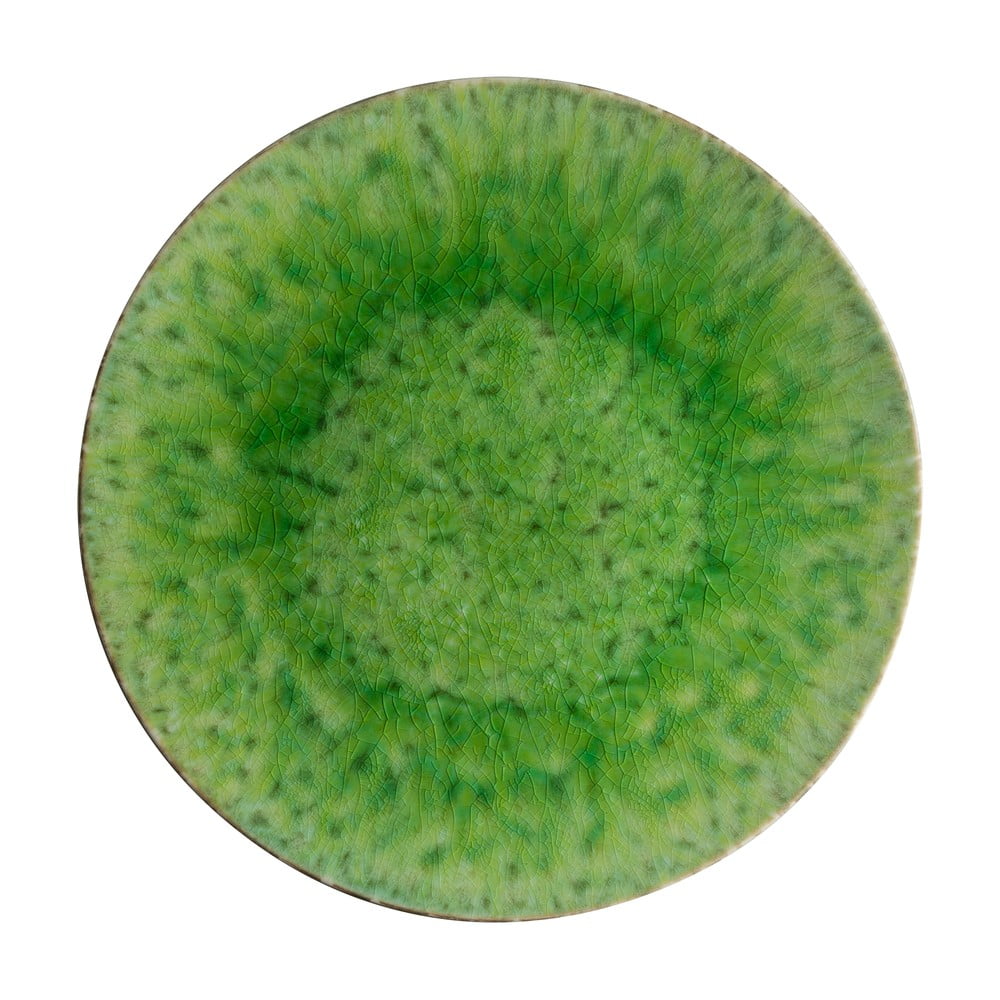 Riviera zöld agyagkerámia szervírozó tányér, ⌀ 31 cm - Costa Nova