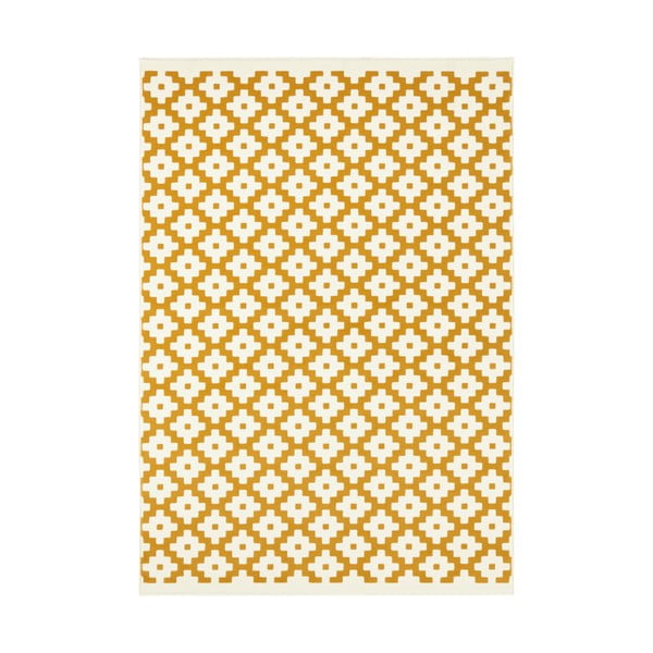 Celebration Lattice krémszínű-sárga szőnyeg, 200 x 290 cm - Hanse Home