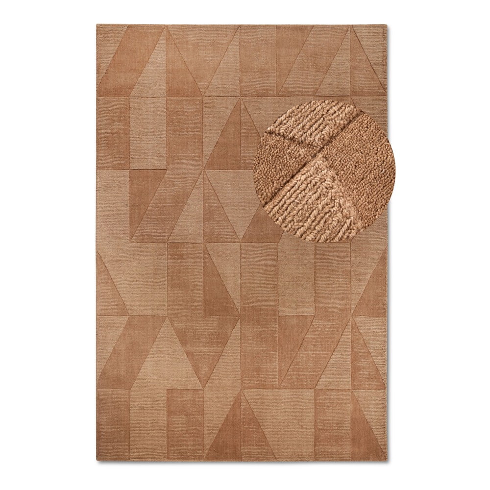 Barna kézi szövésű gyapjú szőnyeg 160x230 cm ursule – villeroy&boch