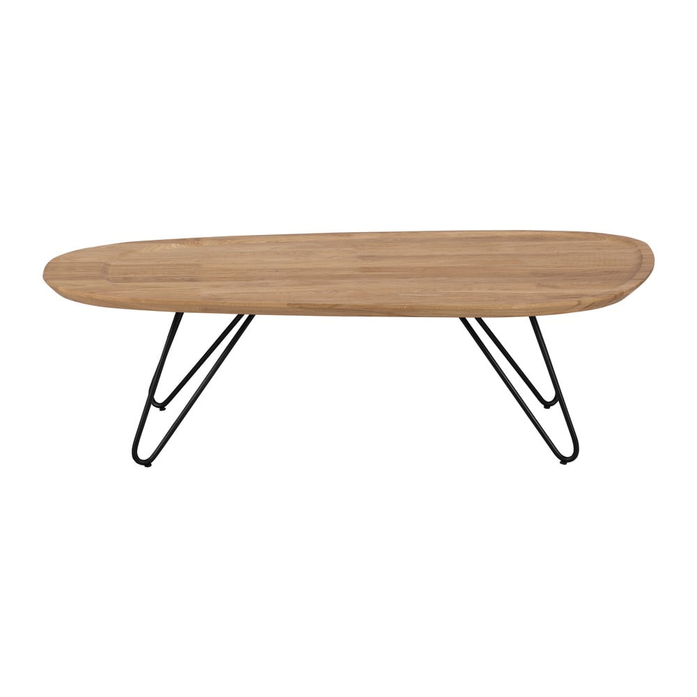 Elipse tárolóasztal tölgyfa asztallappal, 130 x 68 cm - windsor & co sofas