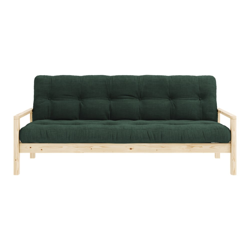 Sötétzöld kinyitható kanapé 205 cm Knob – Karup Design