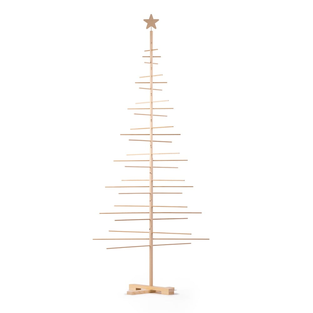Fából készült karácsonyfa, magasság 240 cm - Nature Home