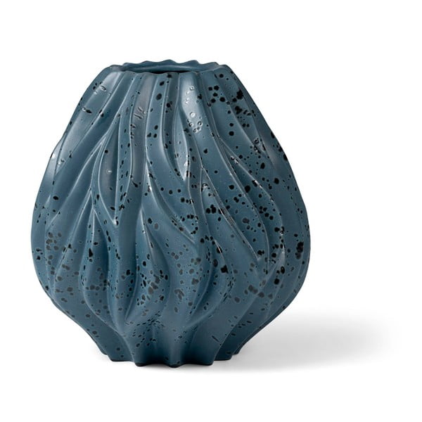 Flame kék porcelán váza, magasság 23 cm - Morsø