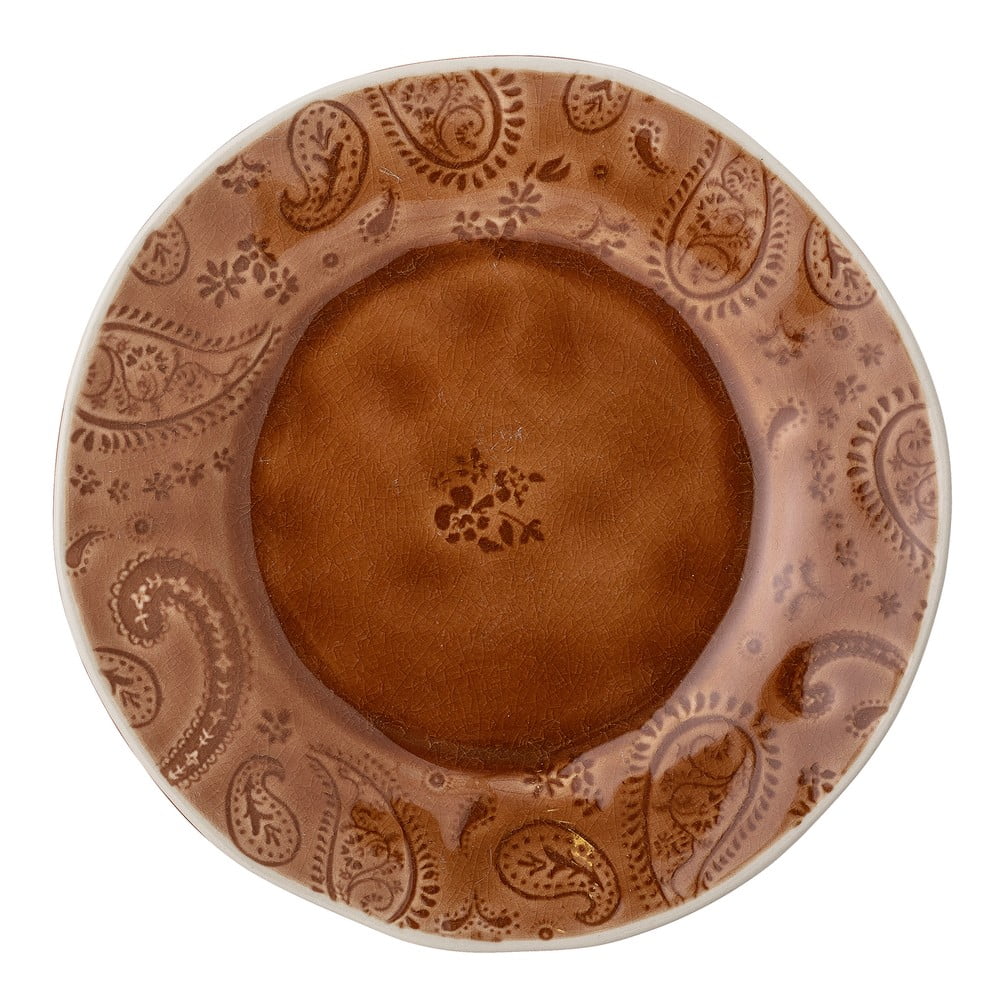 Rani vörösesbarna agyagkerámia desszertes tányér, ø 20 cm - Bloomingville